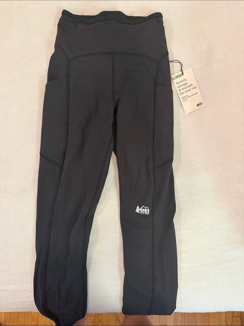 REI Black High-Waist Performance Leggings